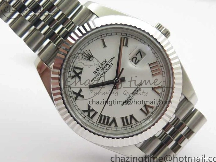 0506 New DateJust 41 126334 ARF 1:1 Best Edition 904L Steel White Roman Dial on Jubilee Bracelet A Bold 2551